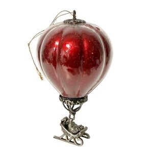 Lenox Santa's Journey 1st SERIES Kirk Stiff Pewter Ornament Hot Air Balloon